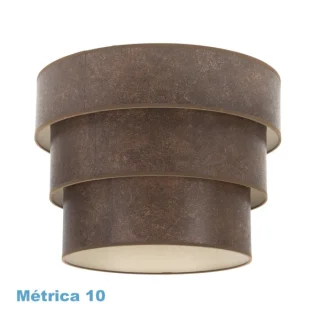 Pantalla Colgante Triple Smile M10 Óxido: Diseño moderno y elegante para tu hogar | luzguru.com