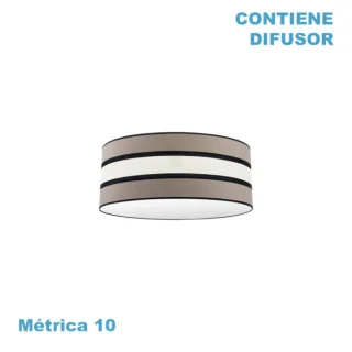 Pantalla Colgante Karla M10 Topo/Beis 50cm: Diseño Moderno y Elegante