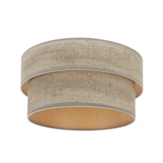 Pantalla Pie Salón Smile E27 Madera Gris: Iluminación moderna y elegante