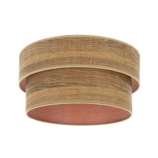 Pantalla Pie Salón Smile E27 Madera Oscura: Iluminación elegante y cálida