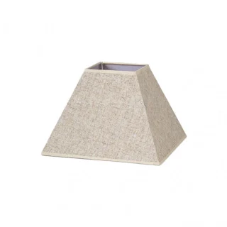 Pantalla Piramide Tenorio E27 Lino Beige: Iluminación elegante y cálida