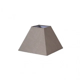 Pantalla Piramide Tenorio E27 Lino Gris: Iluminación elegante y difusa