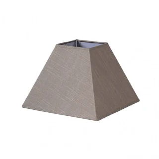 Pantalla Piramide Tenorio E27 Lino Gris: Iluminación elegante para tu hogar