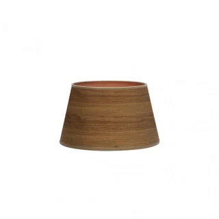 Pantalla Salma E27 Madera Oscura: Iluminación cálida y elegante