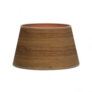 Pantalla Salma E27 Madera Oscura: Iluminación cálida y elegante