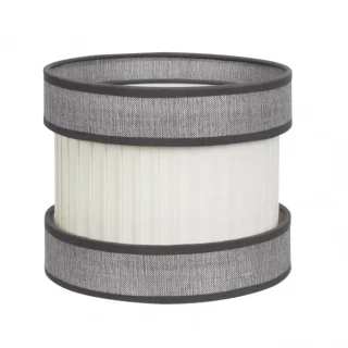 Pantalla Sobremesa Home E27 Gris-Beis 30cm: Iluminación elegante para tu hogar