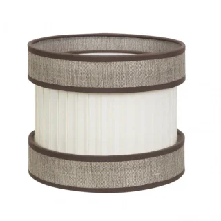 Pantalla Sobremesa HOME Marrón-Beis E27: Iluminación elegante para tu hogar