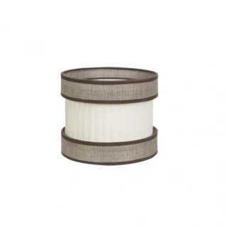 Pantalla Sobremesa HOME E14 Marrón-Beis: Iluminación cálida y elegante