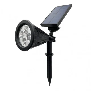 Pincho Solar Kira Negro: Iluminación exterior 150lm - Fabrilamp