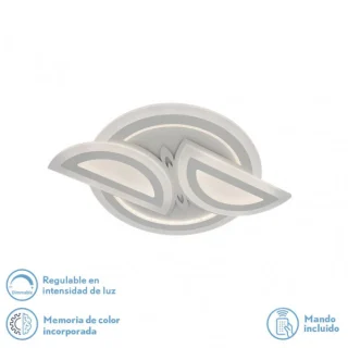 Plafón LED Alhena 120W Regulable - Blanco: Iluminación Moderna y Eficiente