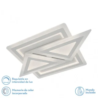 Plafón LED Atria 169W: Iluminación Regulable y Moderna