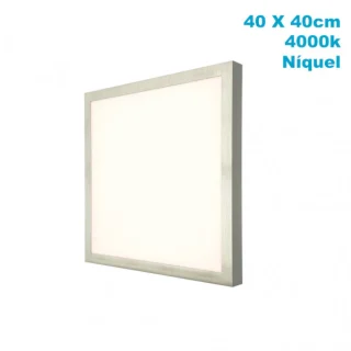 Panel LED Plano Níquel 36W 4000K: Iluminación eficiente y moderna