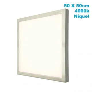 Panel LED Plano Níquel 48W 4000K: Iluminación eficiente y moderna