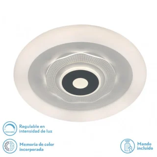 Plafón Anthe 78W LED Regulable: Iluminación Moderna y Eficiente