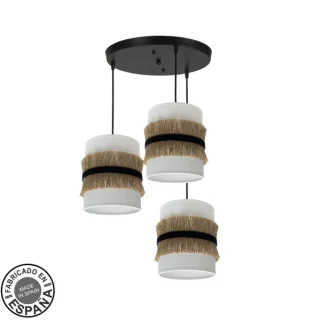 Plafón Angola Decorativo | Fabrilamp / Abrila ANGOLA | 3xE27 | Ref: 227183001 | LUZGURU