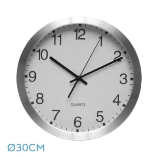 Reloj Pared Cronus Blanco 30cm: Elegante y silencioso | Fabrilamp