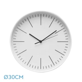 Reloj Pared Hera Blanco 30cm: Elegancia y precisión para tu hogar