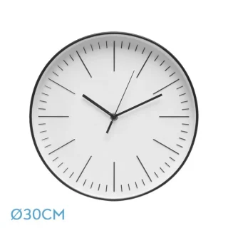 Reloj Pared Hera Negro 30cm: Elegancia y Precisión para tu Hogar