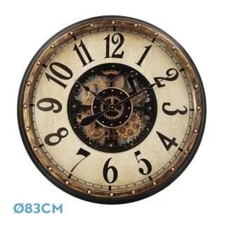 Reloj Pared Treviso Oro/Negro: Elegancia y Estilo para tu Hogar