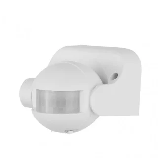 Sensor Movimiento Detector IP44 Blanco: 12m Alcance - Fabrilamp
