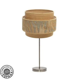 Sobremesa Samoa Cuero/Camel: Iluminación elegante y moderna