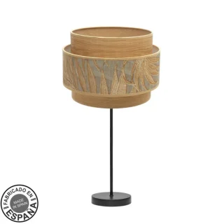 Sobremesa Samoa Grande Negro/Camel: Iluminación elegante y moderna