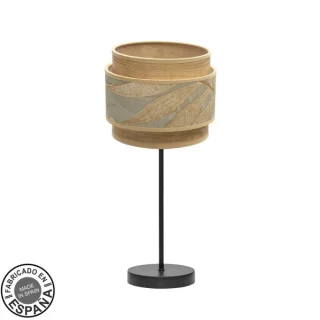 Sobremesa Samoa Negro/Camel: Iluminación elegante y moderna