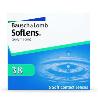 Soflens 38 Lentillas Esféricas Mensuales , 6 unidades - -1.75, 9.0, 14.0
