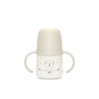 Suavinex Biberón Nocturno Night & Day +6 Meses Wild&Free Gris, 150 ml