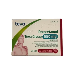 Teva Paracetamol, 20 comprimidos