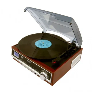 Tocadiscos 33/45/78 RPM con Radio AM/FM: Disfruta tu Vinilo - Fabrilamp
