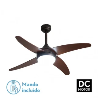 Ventilador DC Rústico/Nogal | Fabrilamp / Abrila Klod | 117cm | Ref: 173692402 | LUZGURU