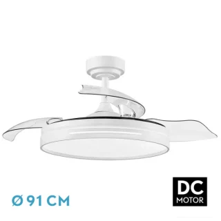 Ventilador DC Silencioso y Regulable | Fabrilamp / Abrila Micenas | 91cm | Ref: 186099001 | LUZGURU