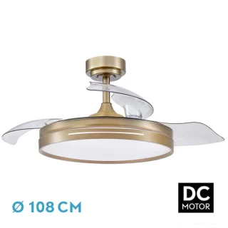 Ventilador DC Silencioso y Regulable | Fabrilamp / Abrila Micenas | 108cm | Ref: 186091414 | LUZGURU