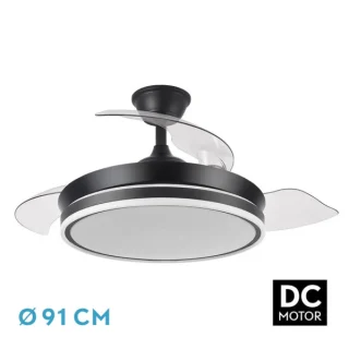 Ventilador DC Silencioso y Eficiente | Fabrilamp / Abrila Bayomo | 91cm | Ref: 142599009 | LUZGURU