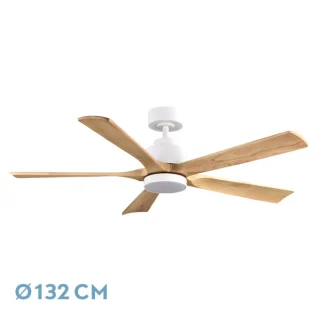 Ventilador DC Silencioso | Fabrilamp / Abrila CAIRO | 132cm | Ref: 208091568 | LUZGURU