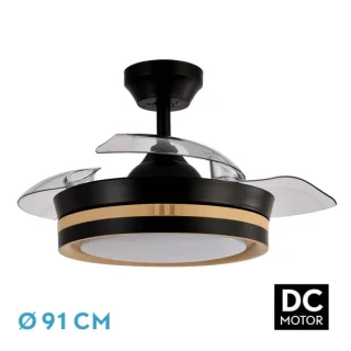 Ventilador DC Silencioso y Eficiente | Fabrilamp / Abrila VIPER | 91cm | Ref: 208999085 | LUZGURU