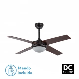 Ventilador DC Marrón Rústico/Nogal | Fabrilamp / Abrila Ciro | 116.8cm | Ref: 159092402 | LUZGURU